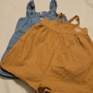 Gerber Blue and Tan Kids One Pieces Bodysuits